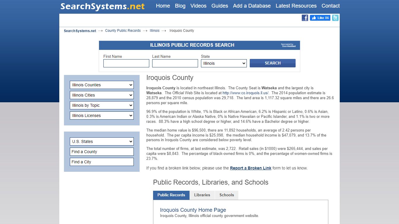 Iroquois County Criminal and Public Records